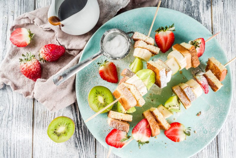 French Toast Fruit Kebabs